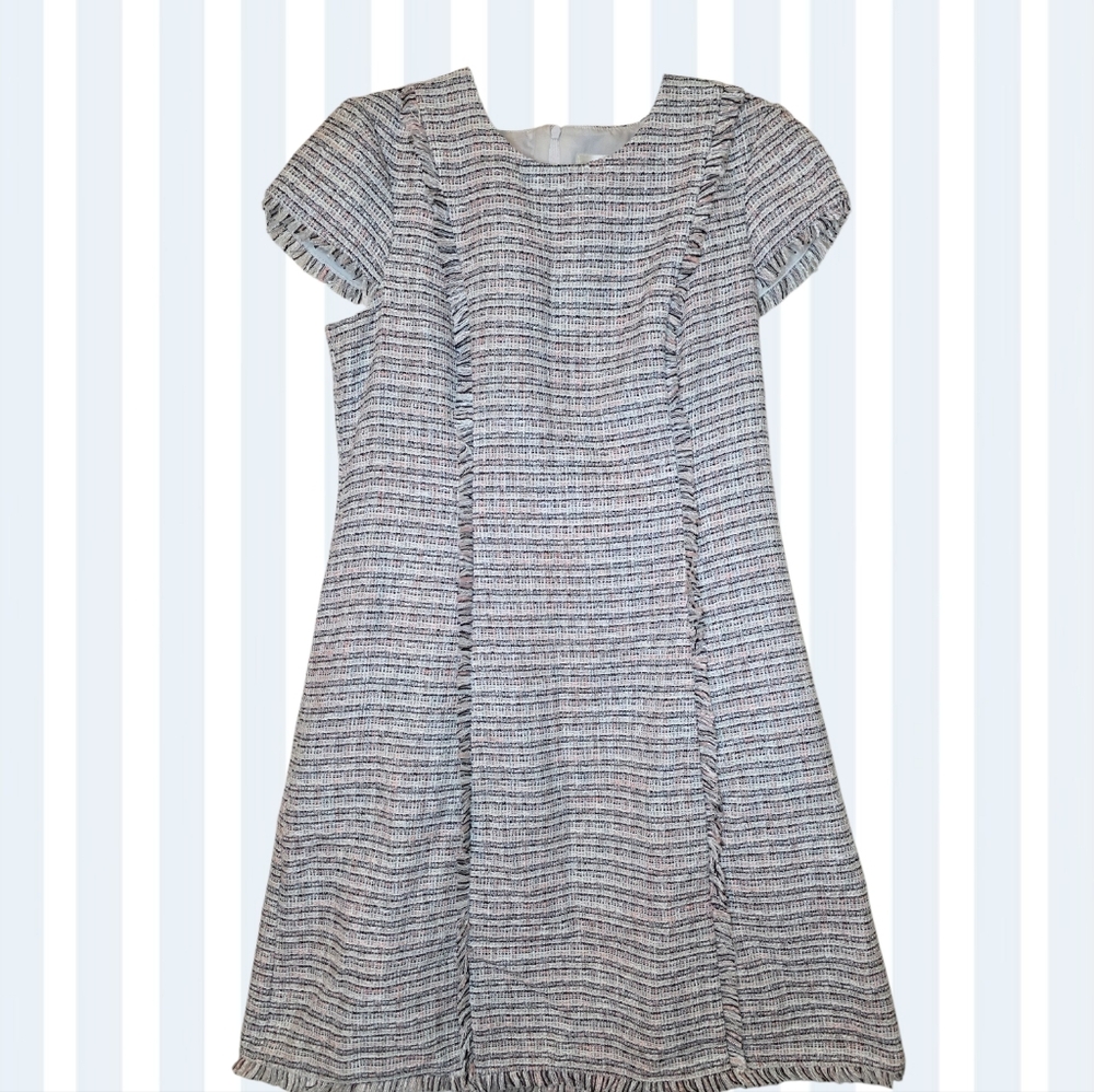 ELIZA J Tweed Old Money Shift Dress‎ - Size 10